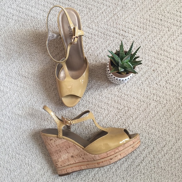 Vaneli Cork Wedge Sandals - Picture 1 of 5